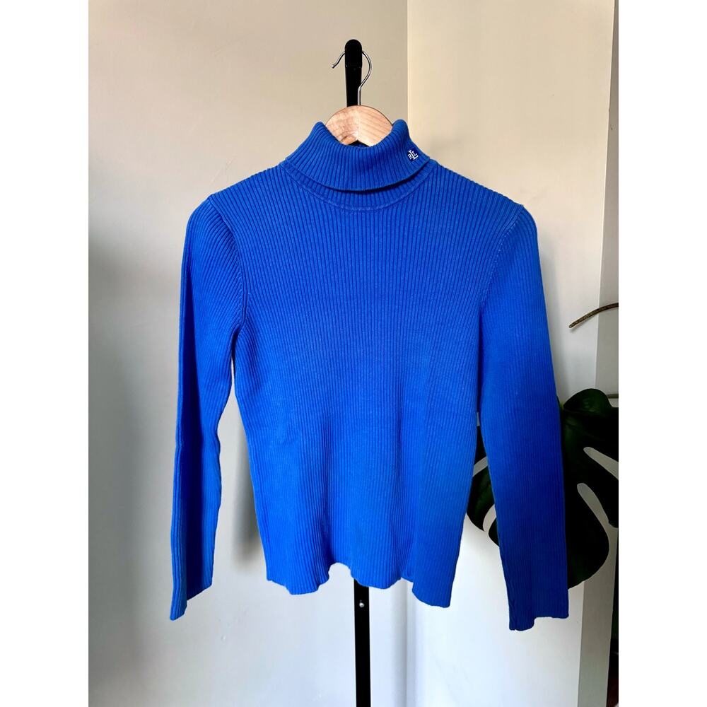 Ralph Lauren Vibrant Blue Ribbed Sweater